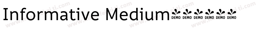 Informative Medium字体转换